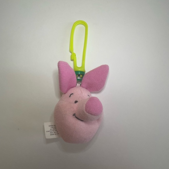 Piglet Squeak Rubber Toy - Piglet Backpack Plush Clip - Piglet Crazy Straw - Picture 9 of 13